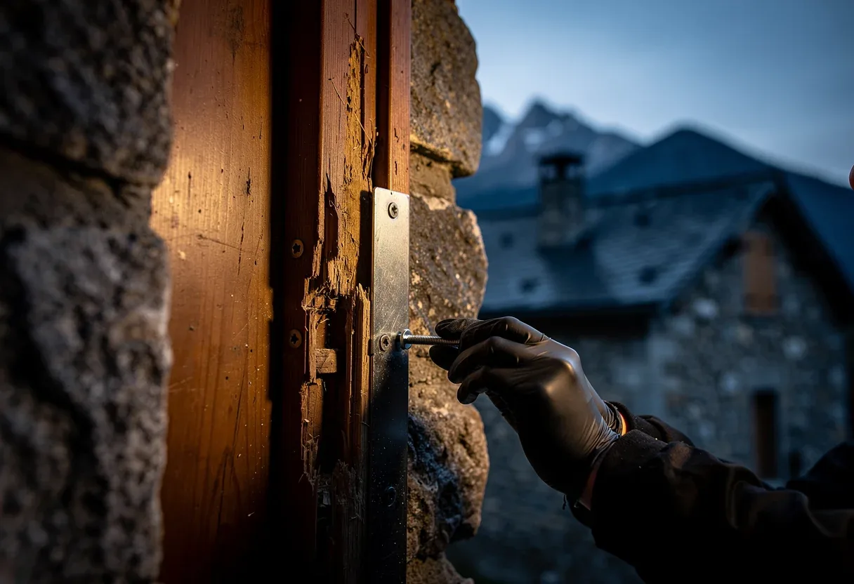 Mise en sécurité d'une porte après effraction à Prades