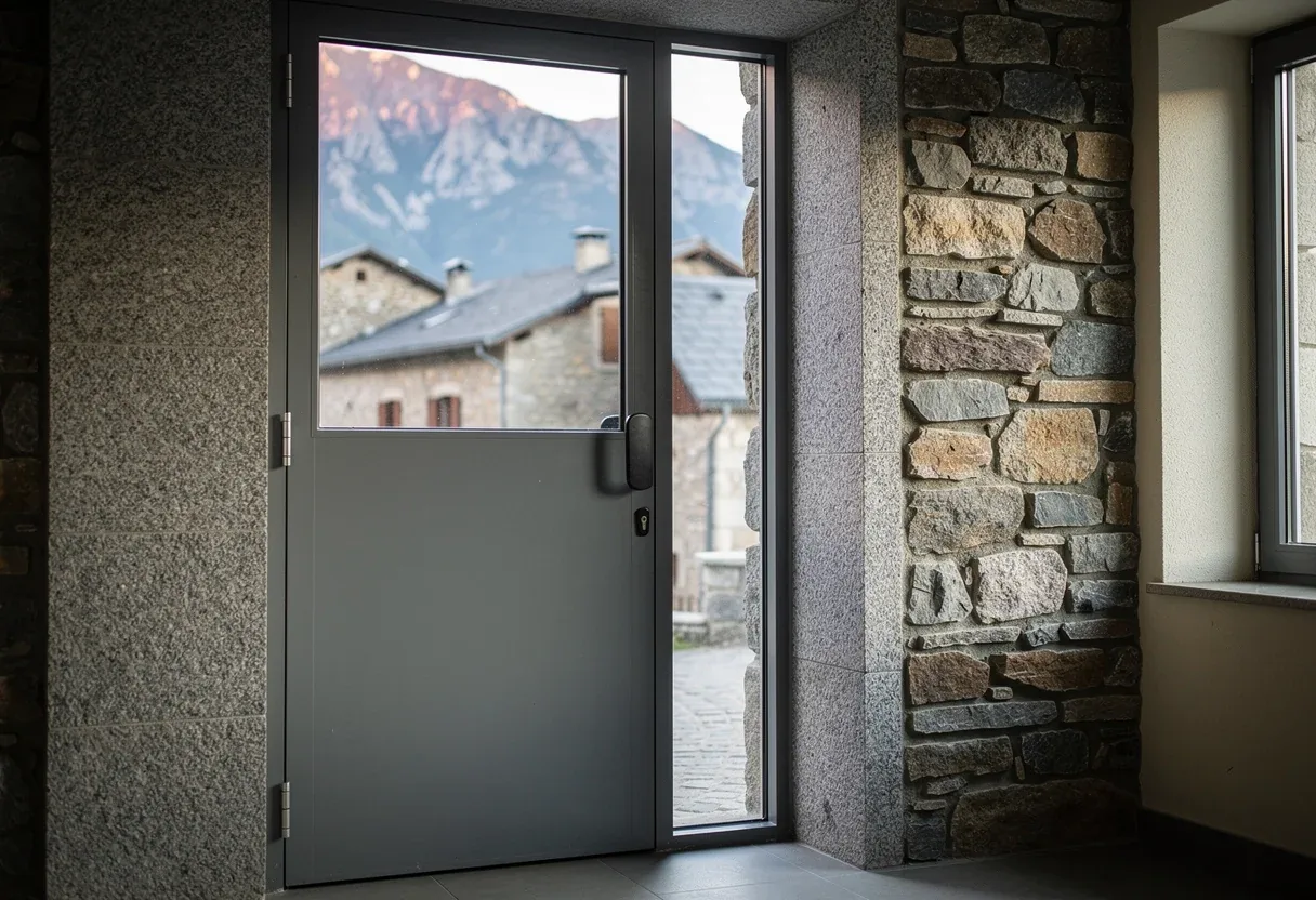 Porte blindée posée dans un immeuble à Prades